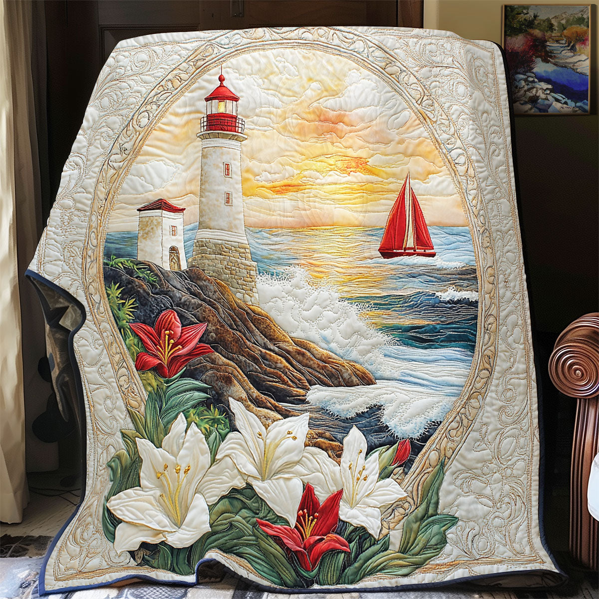 Lighthouse Lily WX0406027CL Quilt