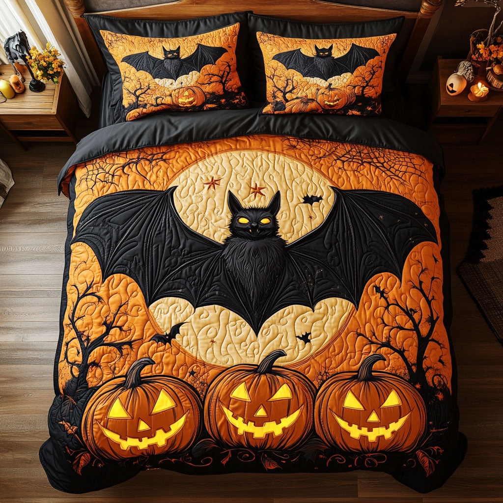 Pumpkin Bat CW2208017CL Duvet Cover Set