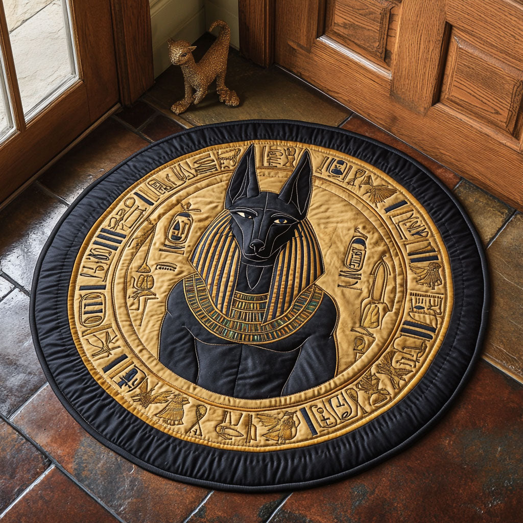 Anubis Crest CP1607050CL Quilted Round Mat