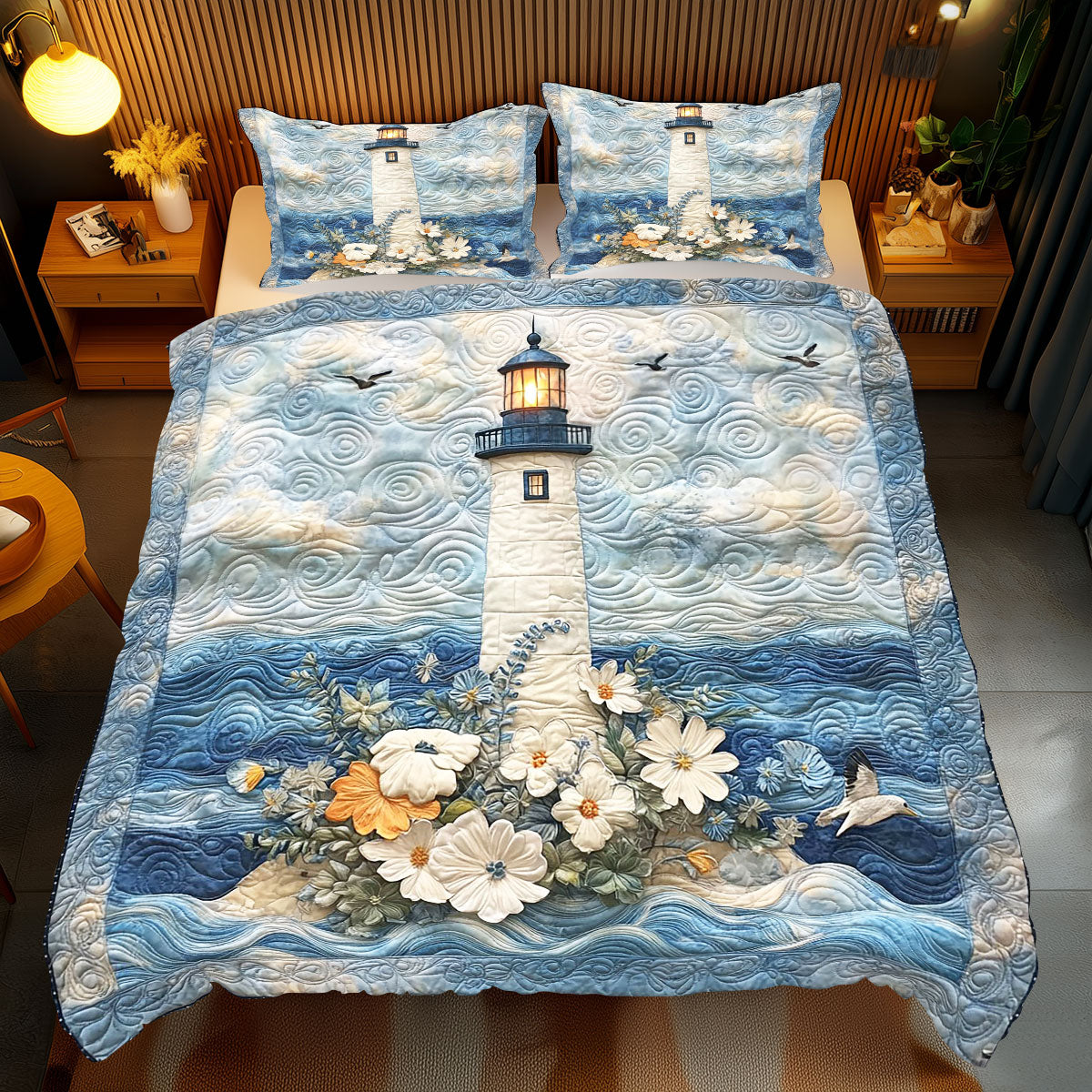 Vintage Seaside Lighthouse WP2103007CL Duvet Cover Set