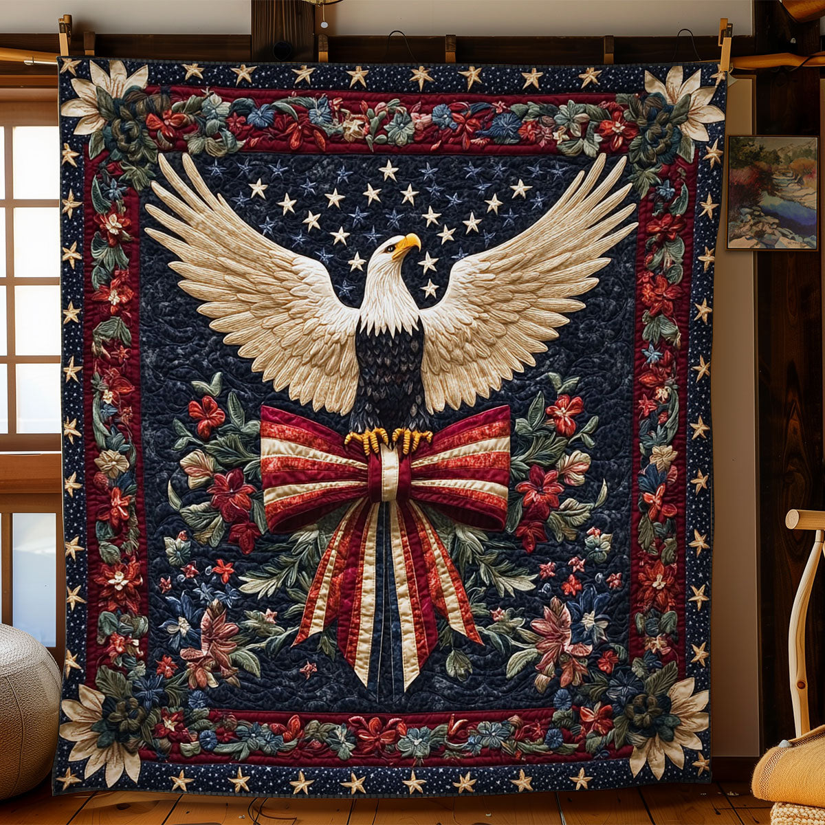 Bald Eagle Keepsake WN1206024CL Quilt