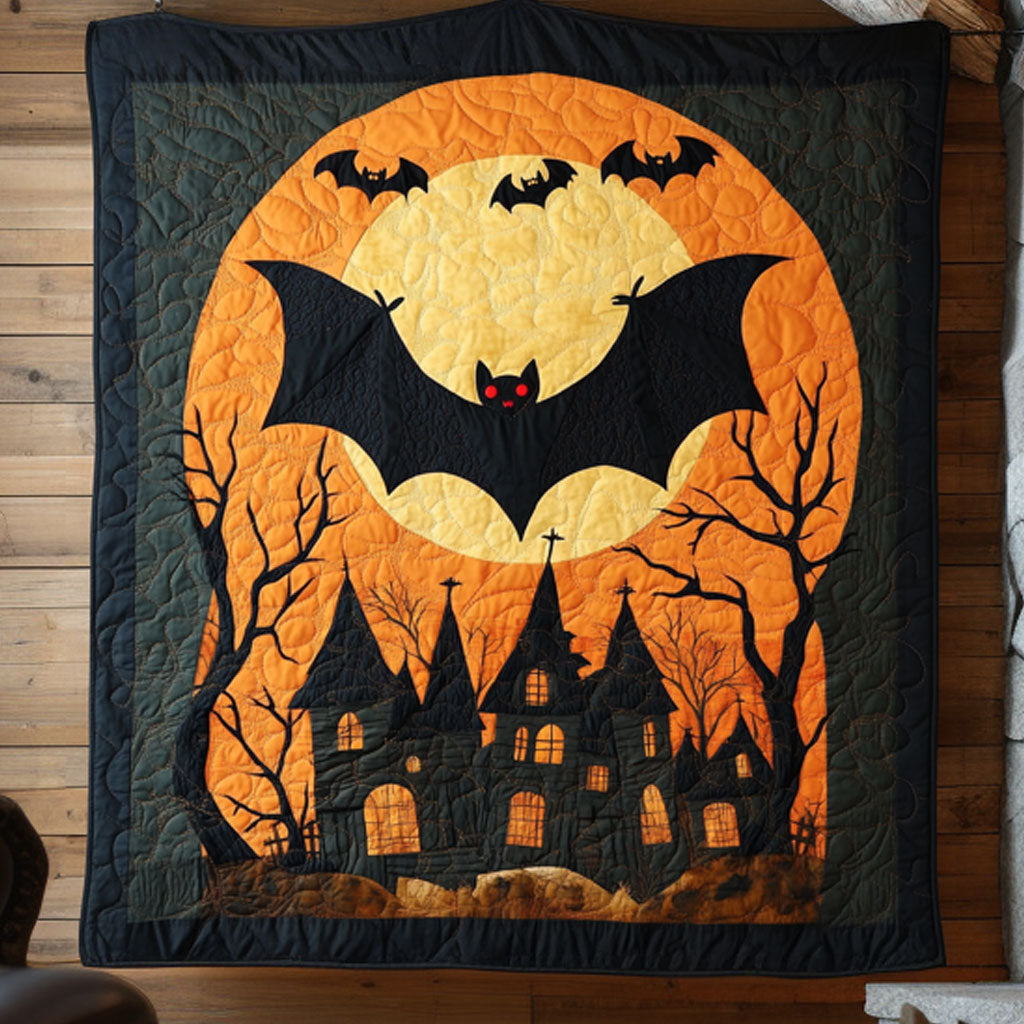 The Dark Harvest Bat WY2008025CL Quilt