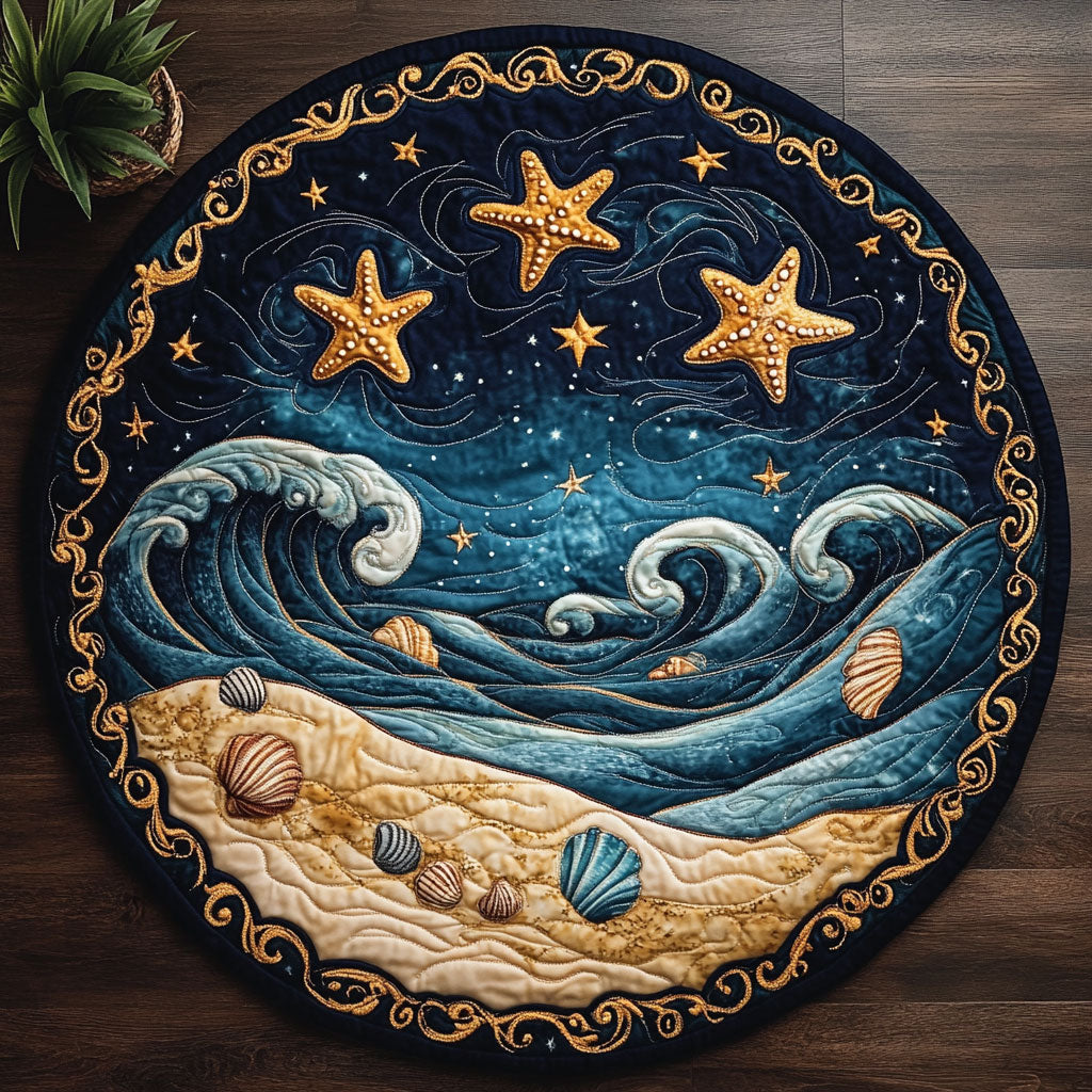 Ocean Night CM2804039CL Quilted Round Mat