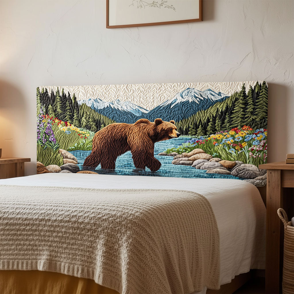 Wandering Bear QA1712002CL Quilted Headboard Slipcover