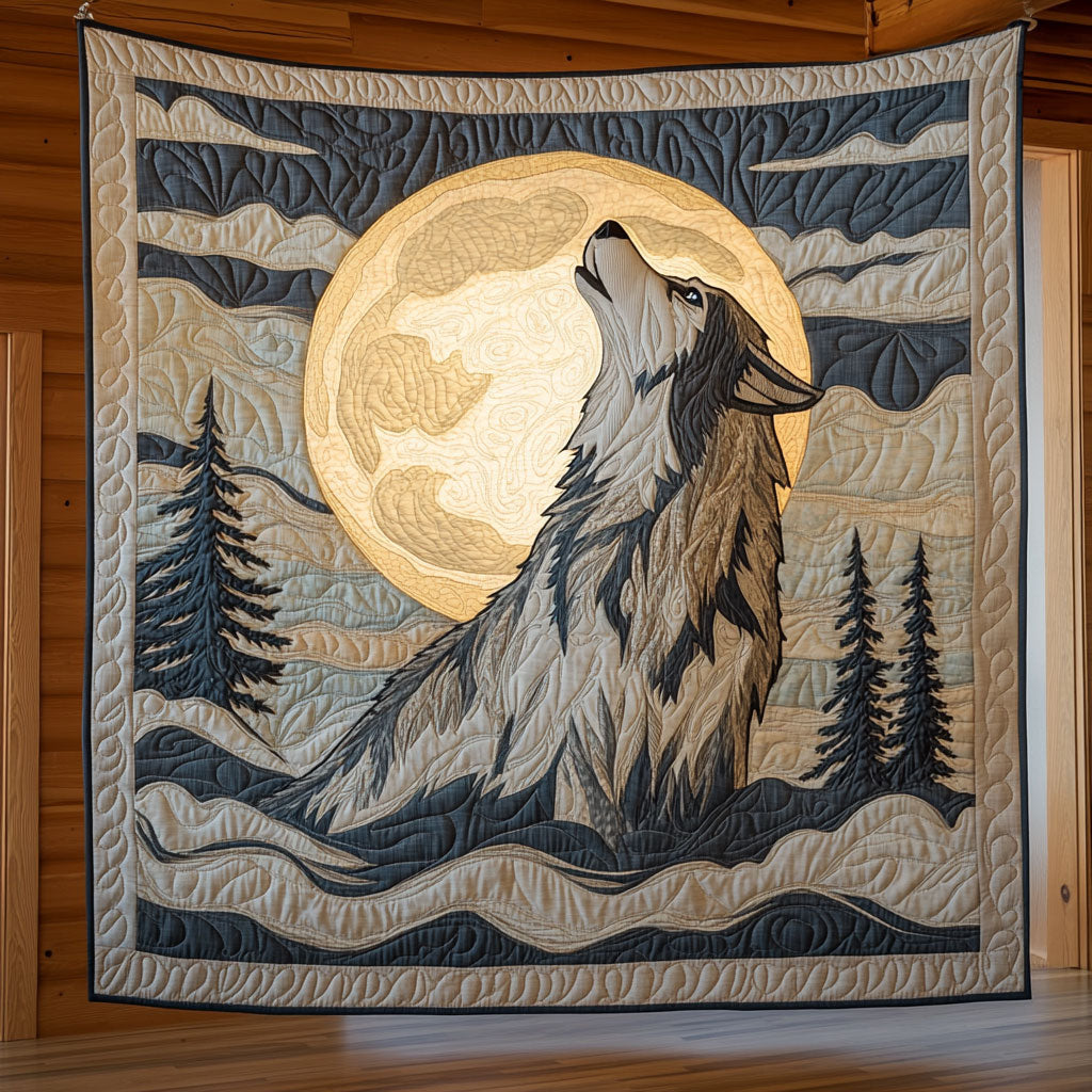 Sacred Night Wolf CW2209069CL Quilt
