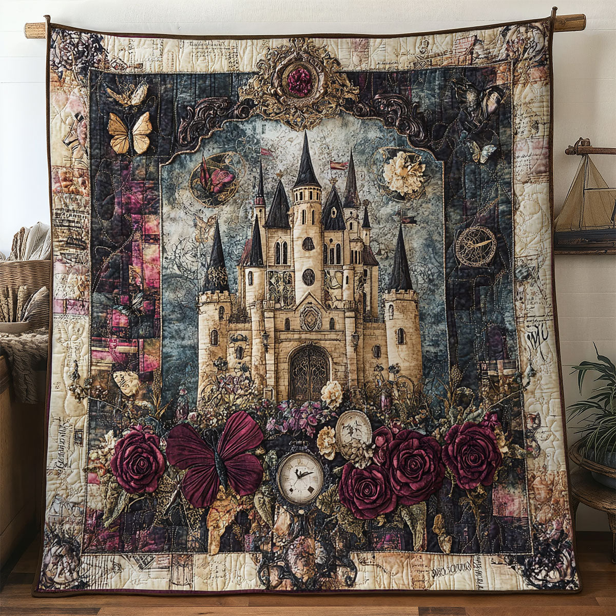Castle And Wings WN0408008CL Quilt