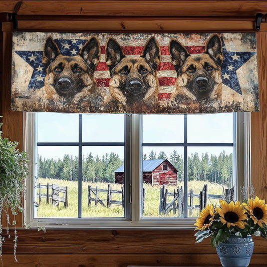 German Shepherd Valor WN1006056CL Quilted Valance