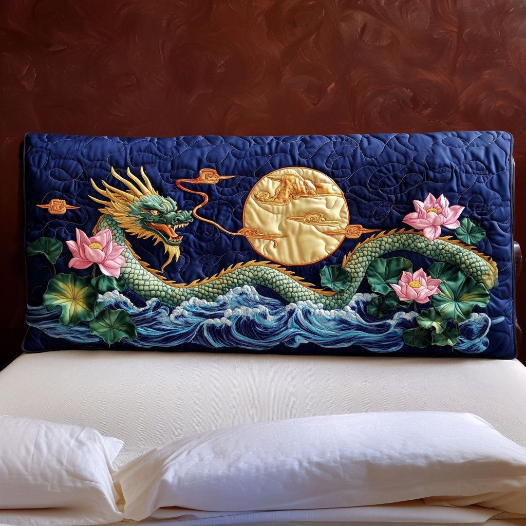 Moonlit Dragon KL3012030CL Quilted Headboard Slipcover
