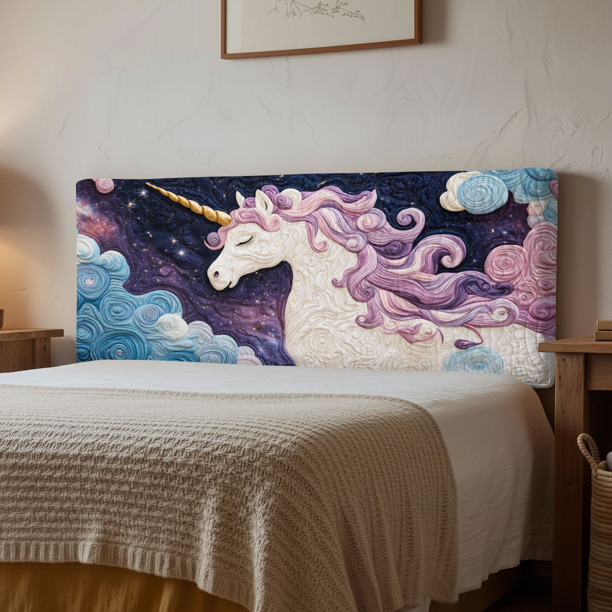 Moonlit Unicorn CP1512019CL Quilted Headboard Slipcover