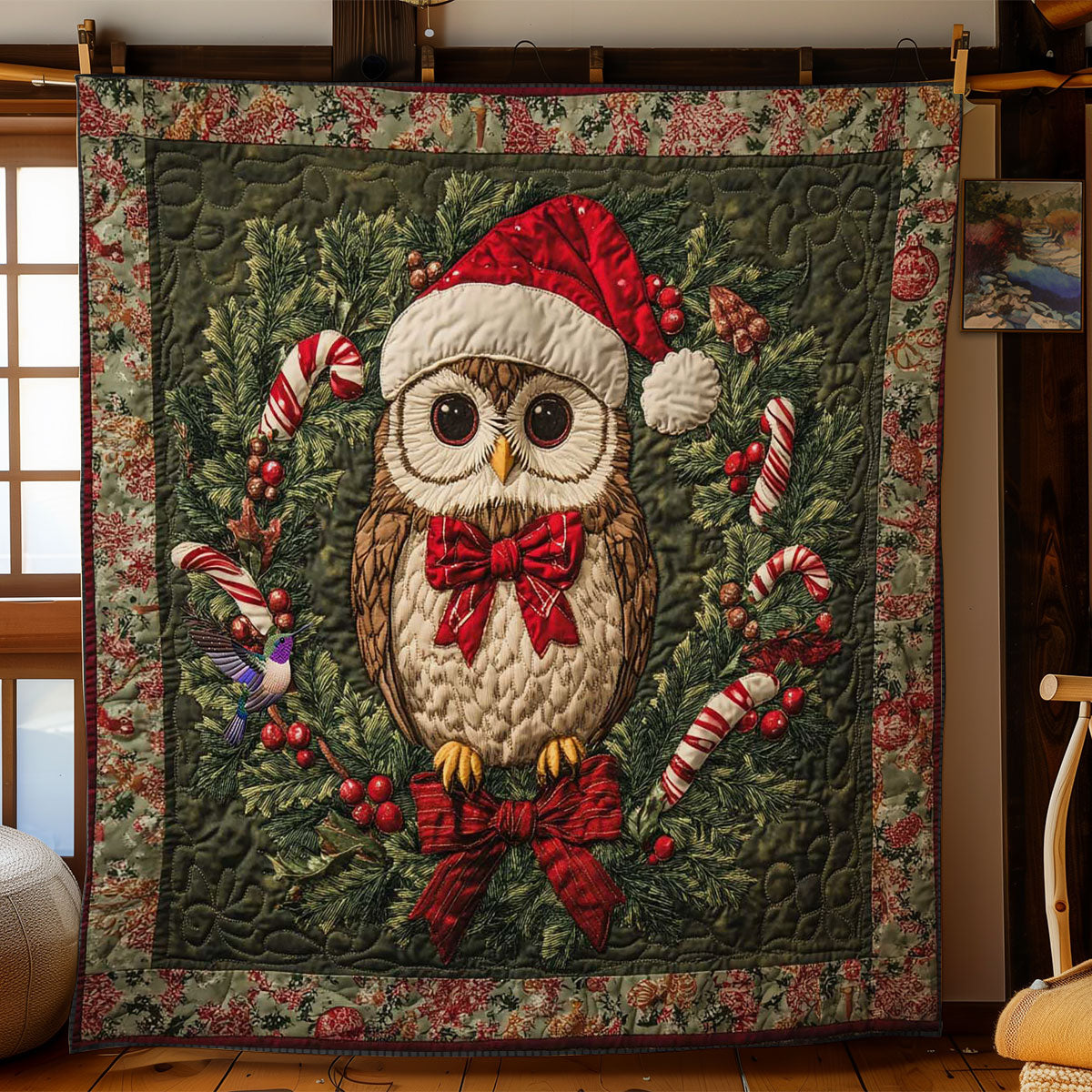 Christmas Owl Delight WN2911002CL Quilt