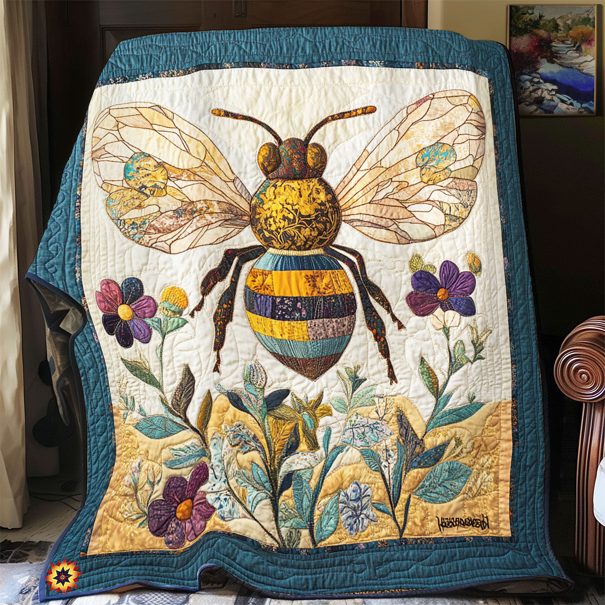 Vibrant Bee WX2612055CL Quilt