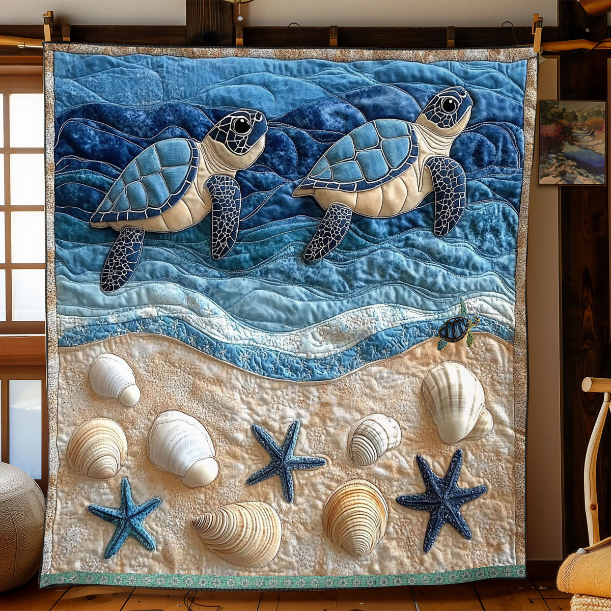 Sea Turtle WJ1812034CL Quilt