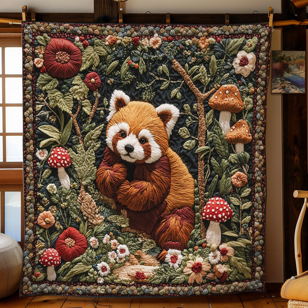 Red Panda Wander WN2905067CL Quilt