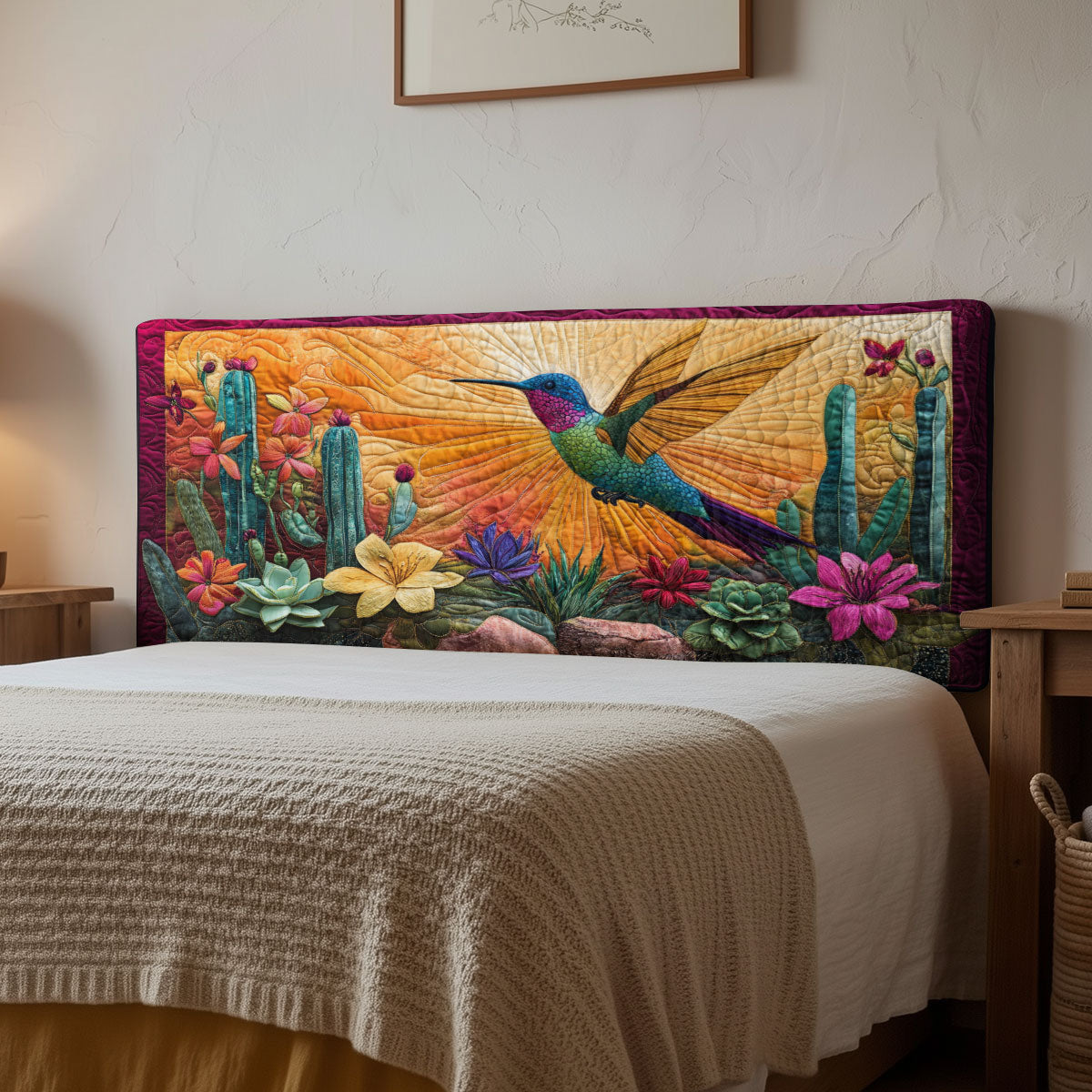 Sunset Hummer CP1112036CL Quilted Headboard Slipcover