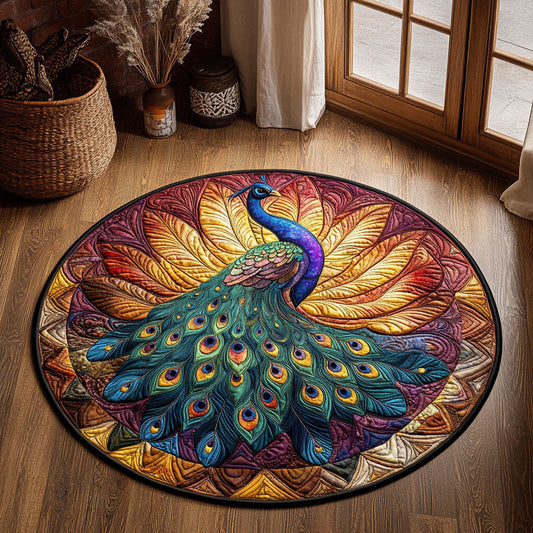 Peacock WJ0505028CL Quilted Round Mat
