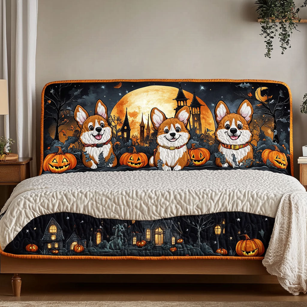 Trickster Corgi WN1812030CL Quilted Headboard Slipcover