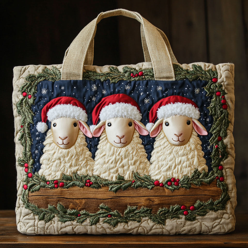 Winter Wool Gathering CW1711064CL Quilted Tote Bag