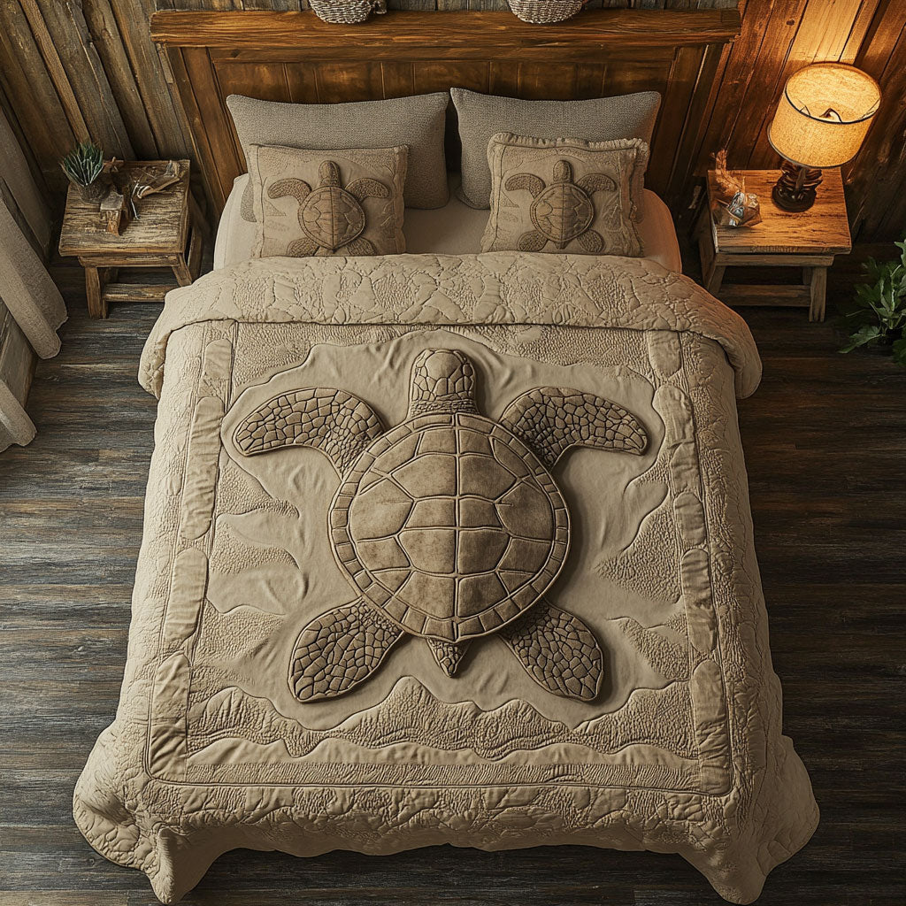 Turtle Portrait WY1801044CL Duvet Cover Set