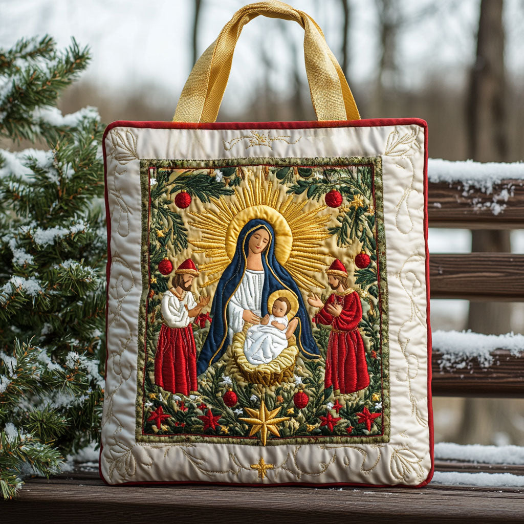 Heavenly Light Christian WN0511049CL Quilted Tote Bag