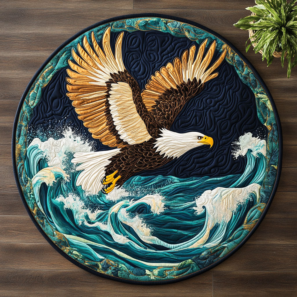 Freedom Feather CM2205004CL Quilted Round Mat