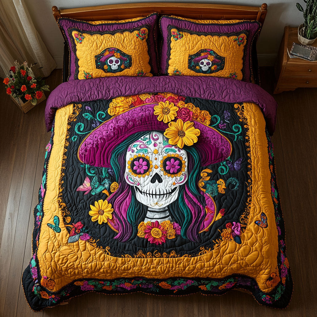 Flor De Muerte CP0508047CL Duvet Cover Set