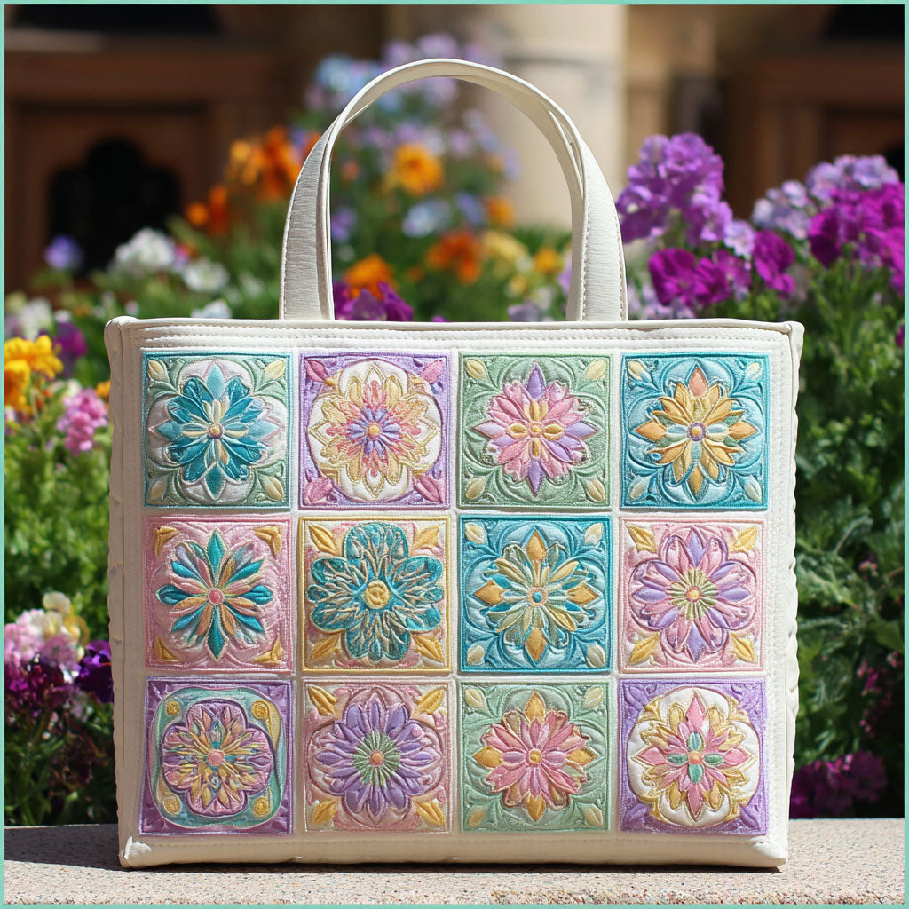 Soft Vintage Patchwork CW2709021CL Quilted Tote Bag