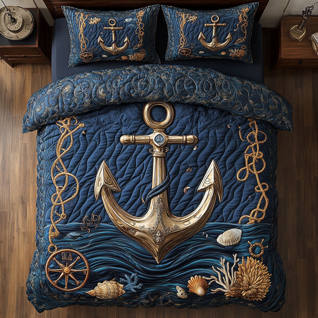 Pure Gold Anchor CQ0506013CL Duvet Cover Set