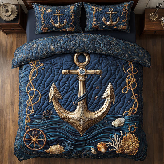 Pure Gold Anchor CQ0506013CL Duvet Cover Set