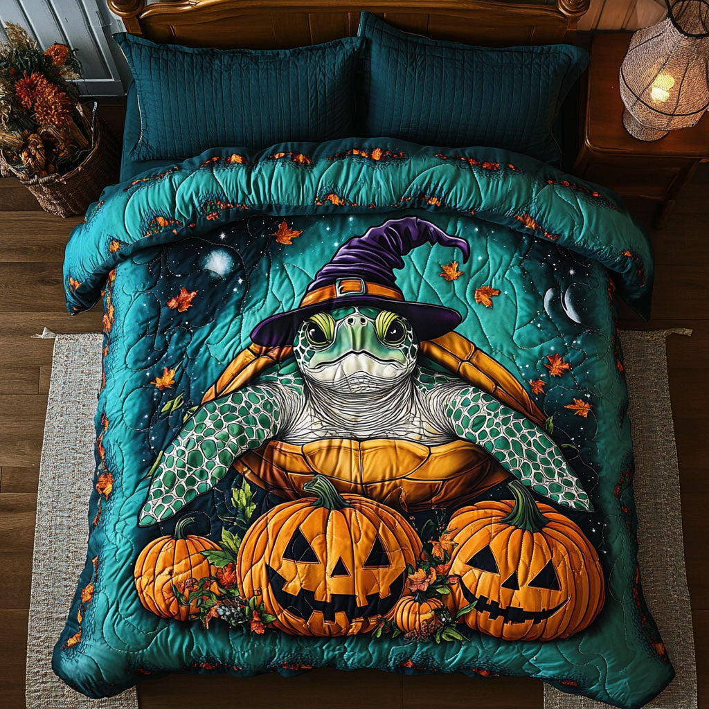 Jack O’ Lantern Turtle WN1308067CL Duvet Cover Set