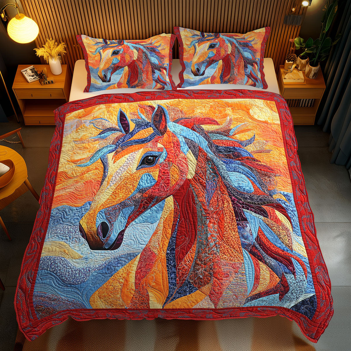 Vibrant Horse WY1401080CL Duvet Cover Set