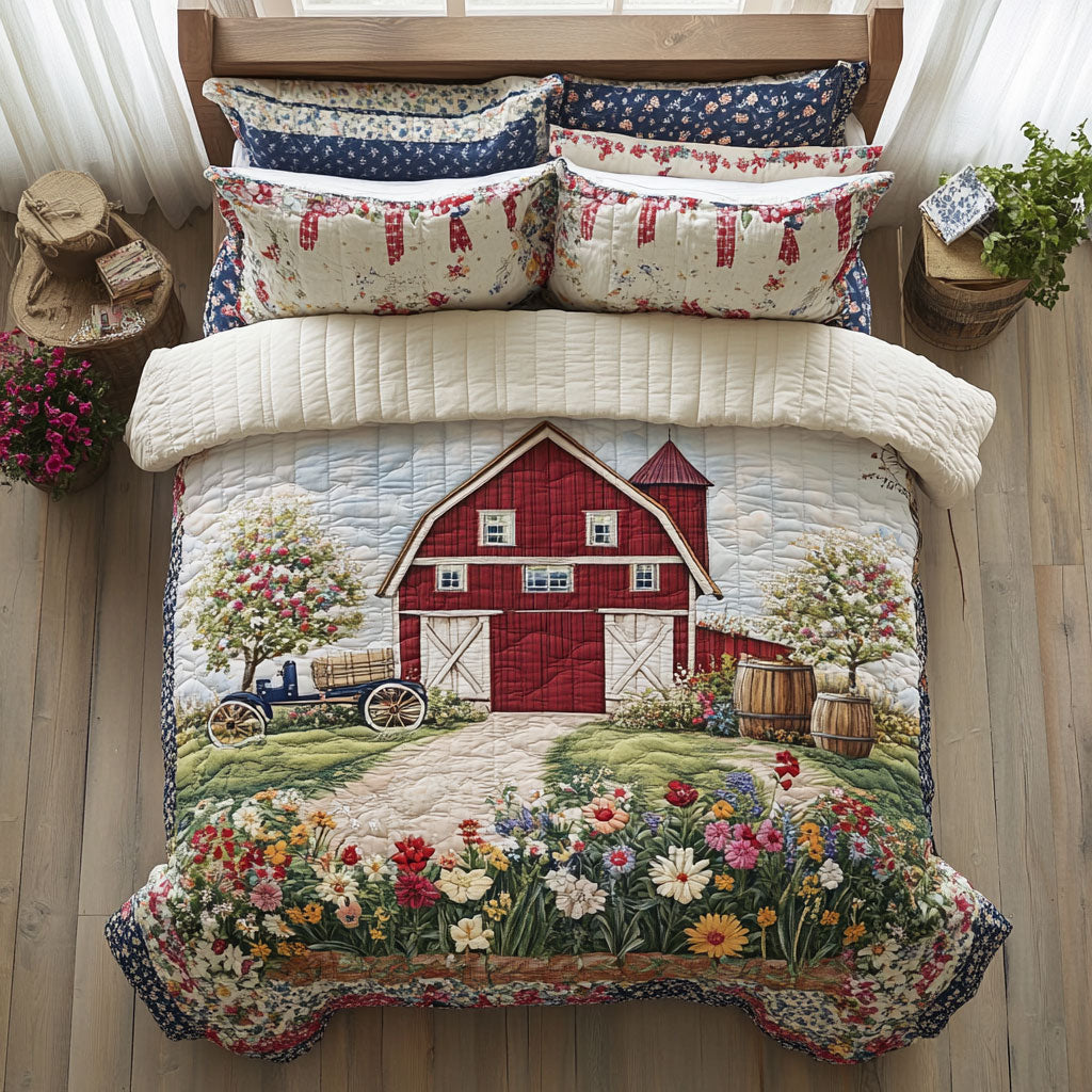 Blooming Farm Barn CW0809013CL Duvet Cover Set