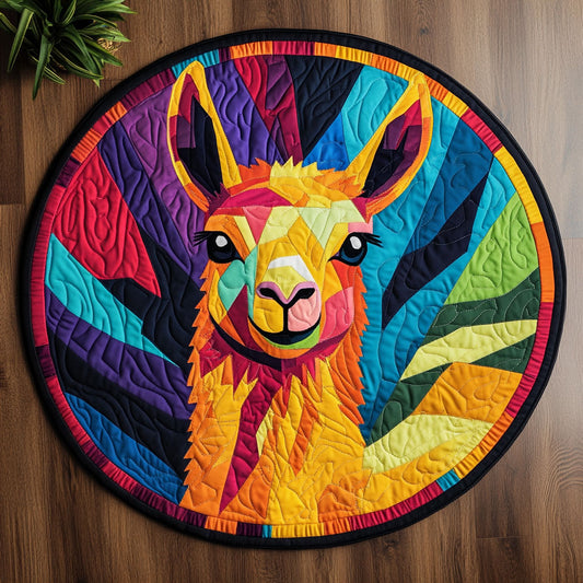 Patch Lama CM2105019CL Quilted Round Mat
