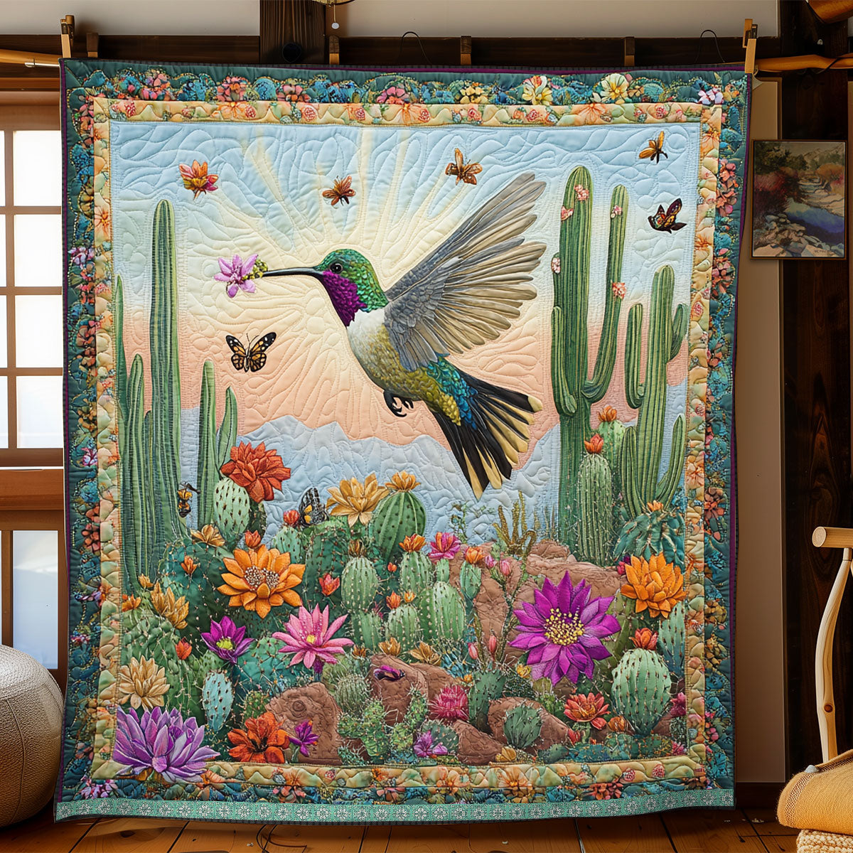 Cactus Garden CQ1306015CL Quilt