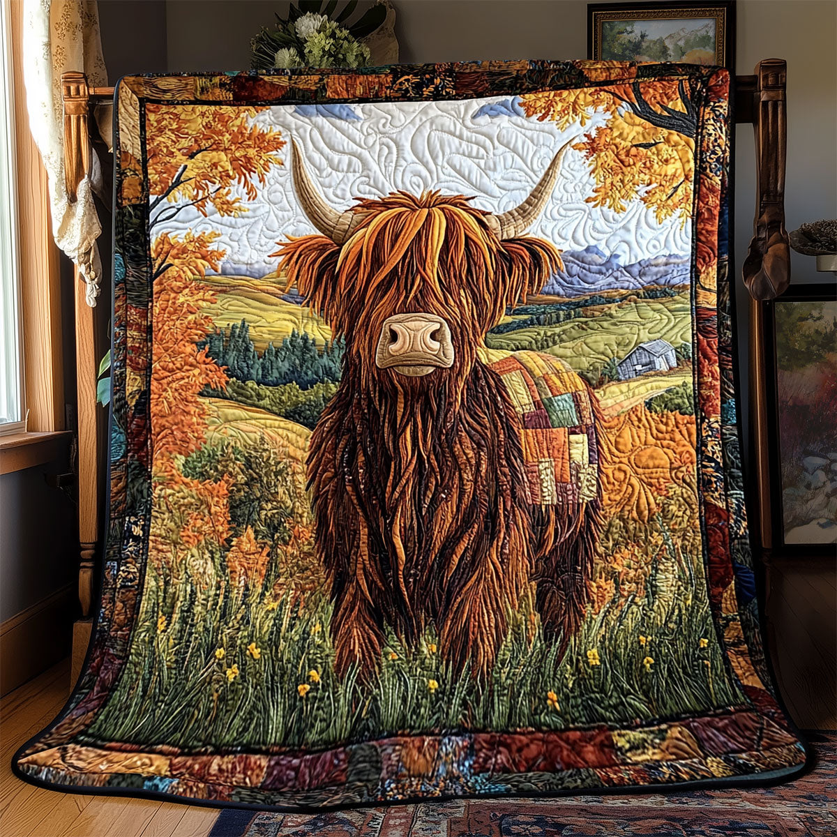 Highland Cow WX2401026CL Quilt