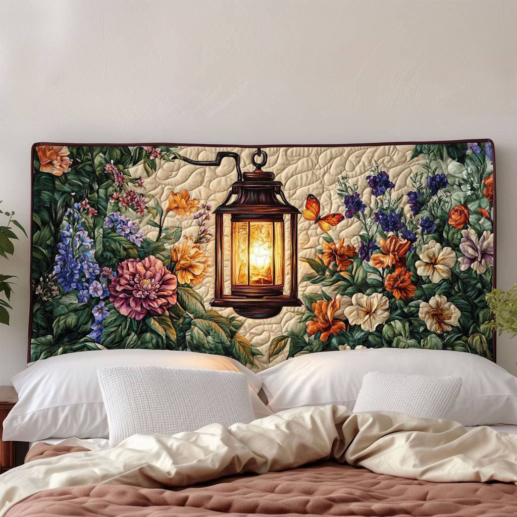 Lantern in Full Bloom KL0201004CL Quilted Headboard Slipcover