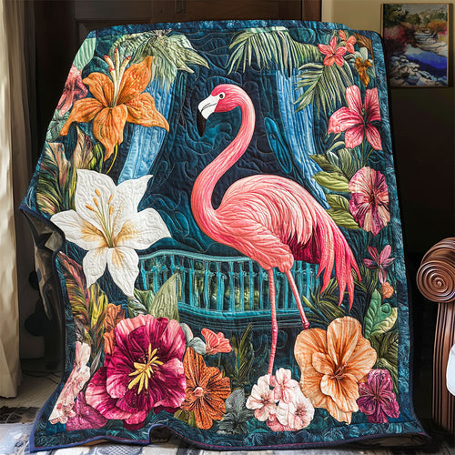Flamingo Flower WX0406022CL Quilt