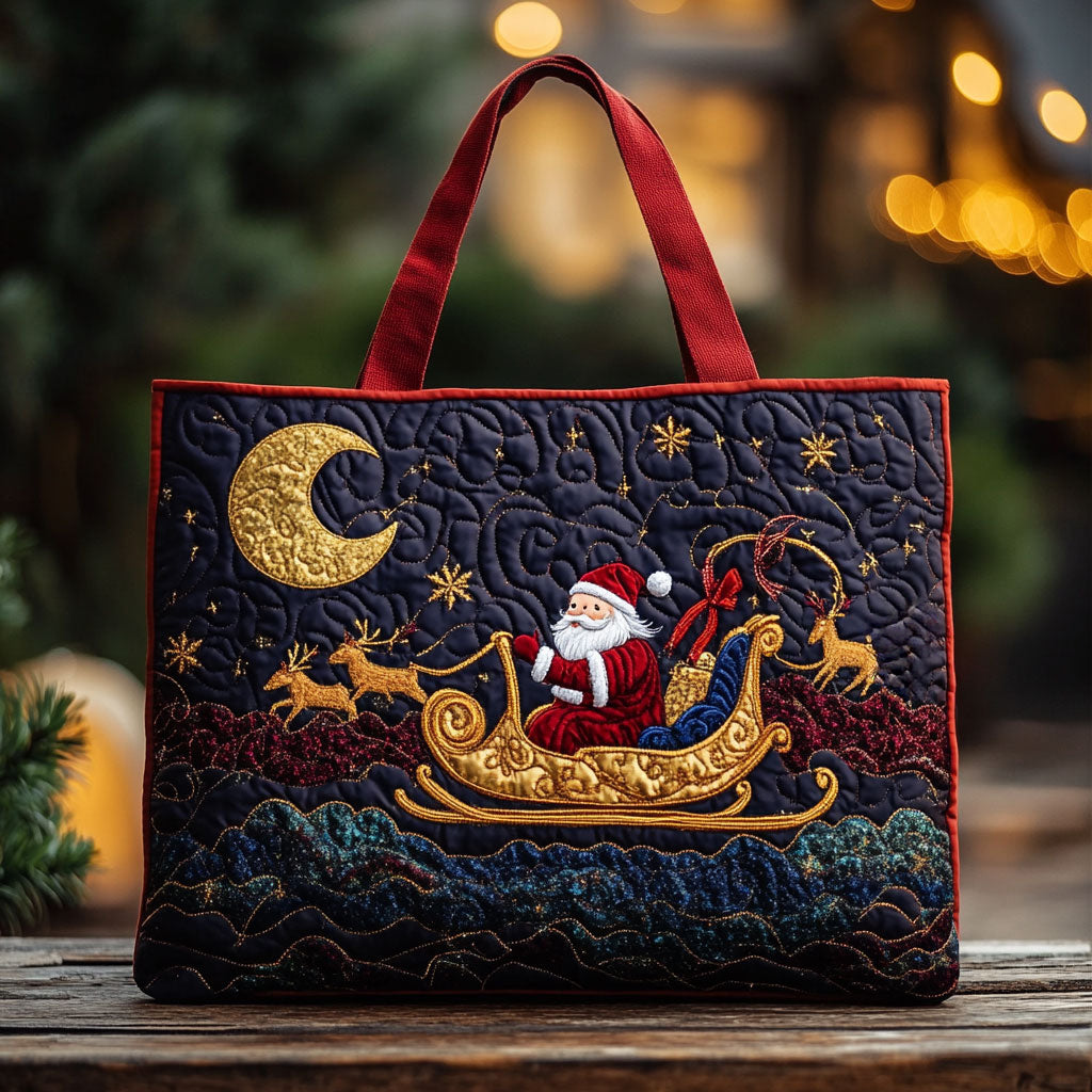 Santa Frost Moon WN0210051CL Quilted Tote Bag
