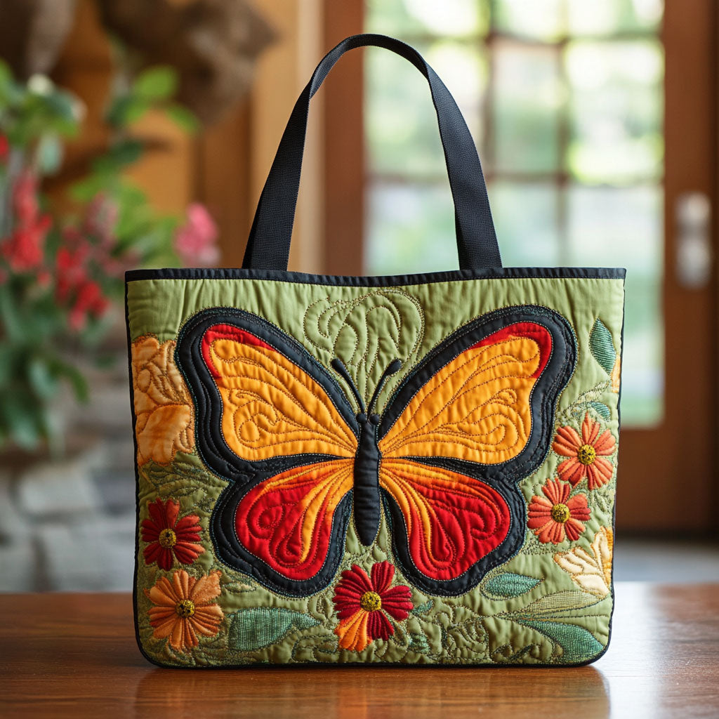 Garden Flutter CP2509008CL Quilted Tote Bag