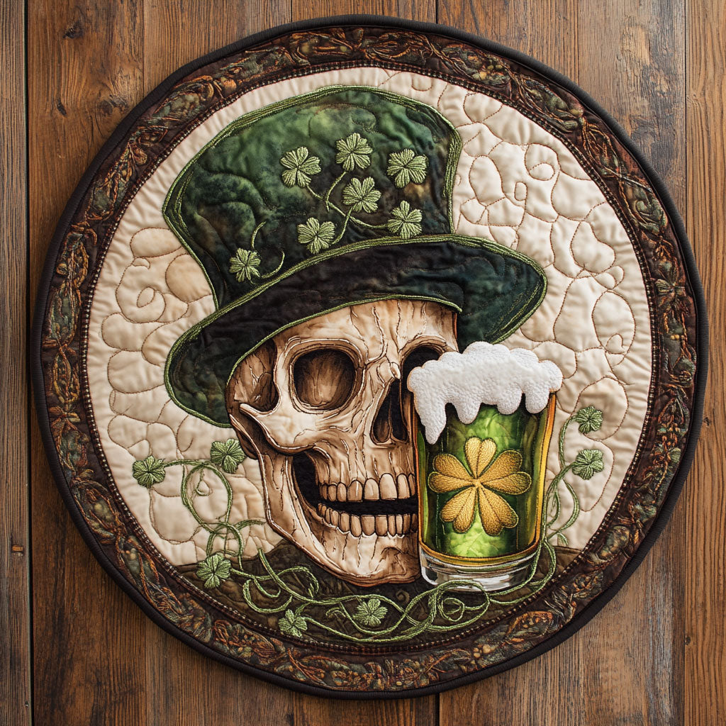 Ale Skull WN2608001CL Quilted Round Mat
