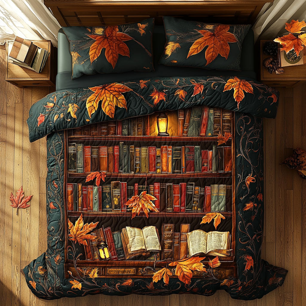 Cozy Autumn Reads WY2608009CL Duvet Cover Set