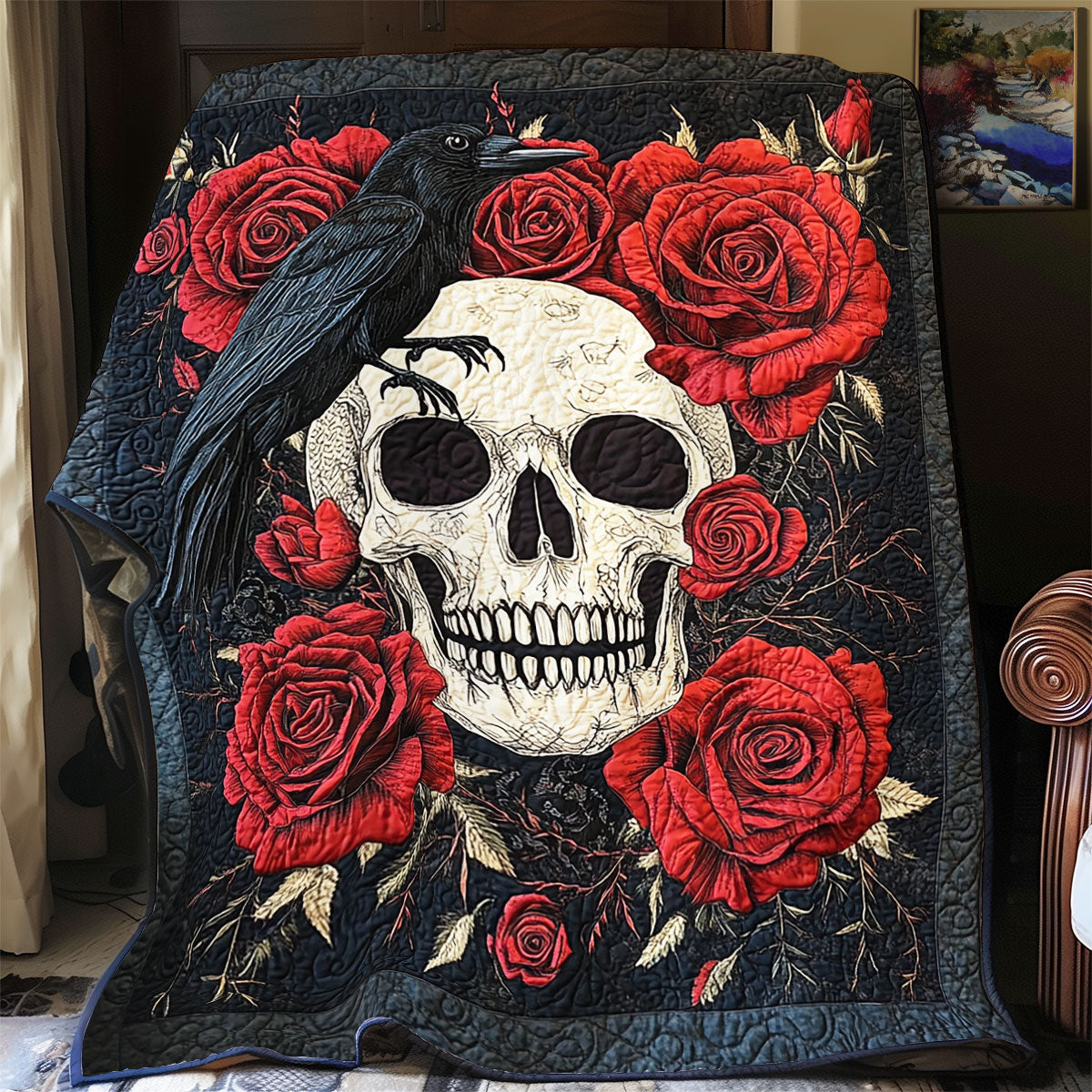 Skull Raven WX0805034CL Quilt