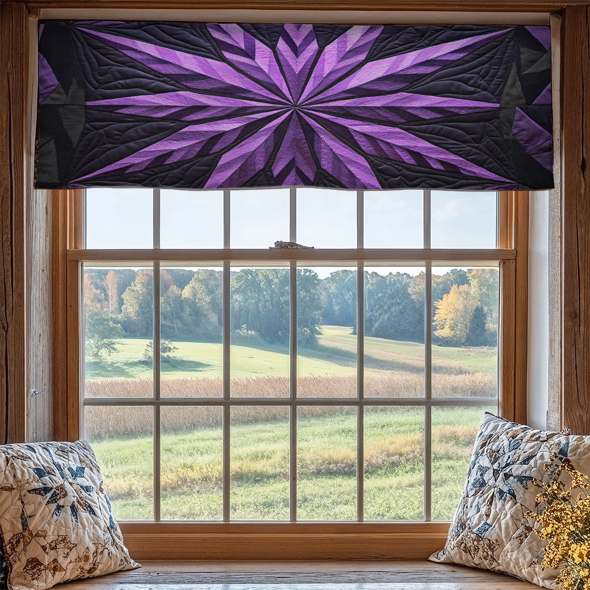 Purple Star WX1405035CL Quilted Valance
