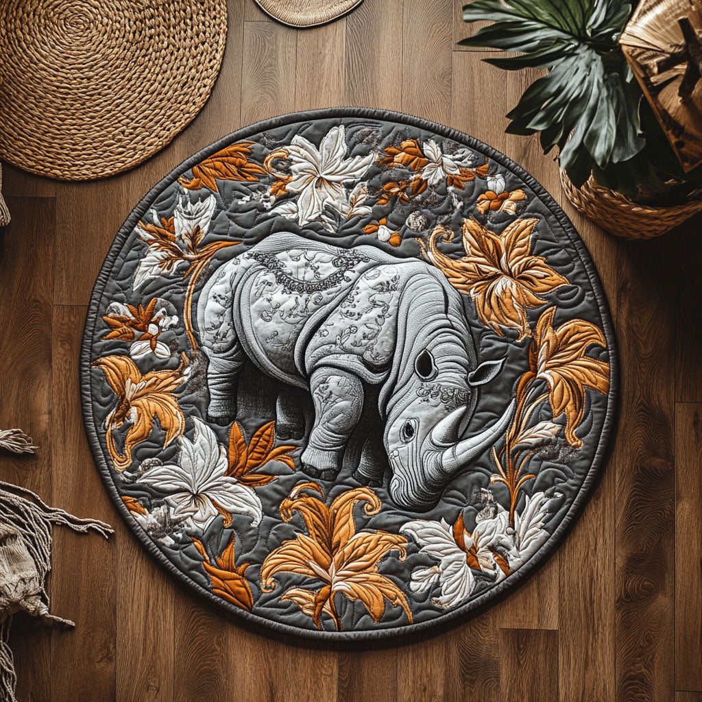Floral Rhino WY0406050CL Quilted Round Mat