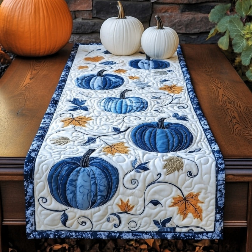 Pumpkin Time XR1209008CL Quilted Table Runner