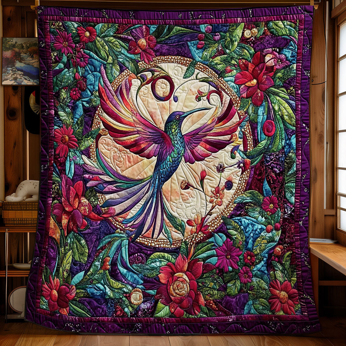 Beautiful Hummingbird WY0301033CL Quilt