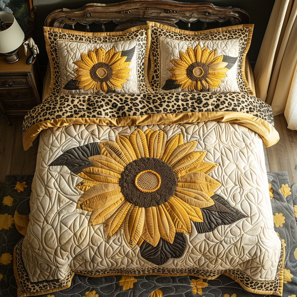 Cheetah Sunflower XR0404001CL Duvet Cover Set