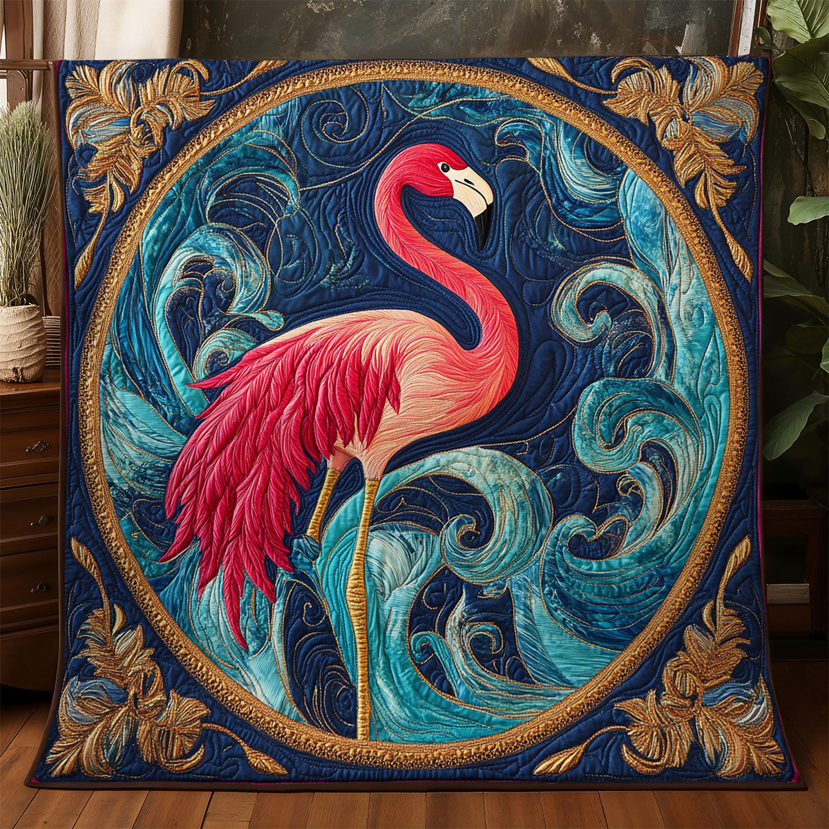 Mystic Flamingo WX3105050CL Quilt