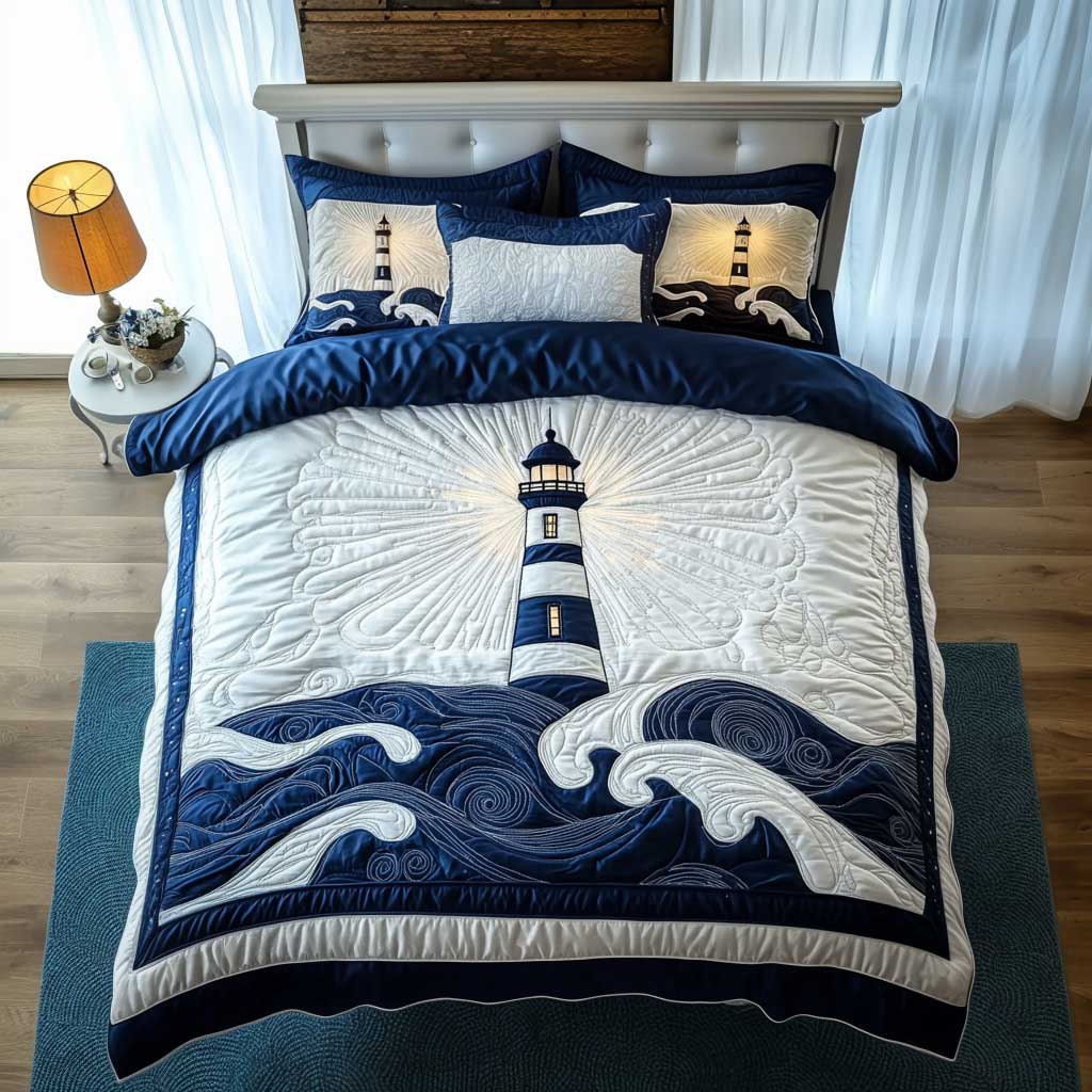 Blue Horizon Lighthouse WN2703002CL Duvet Cover Set