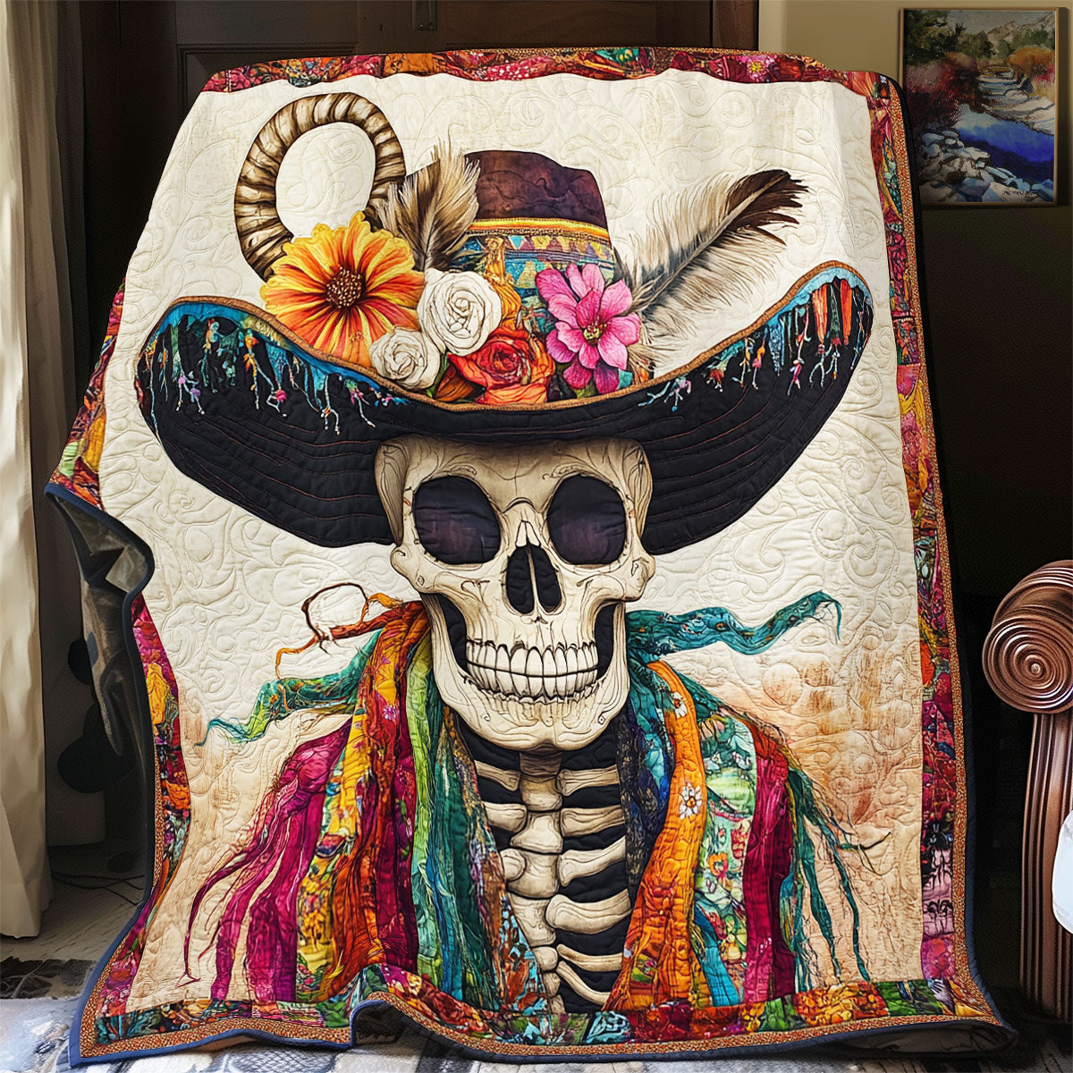 Majestic Skull WX0406033CL Quilt