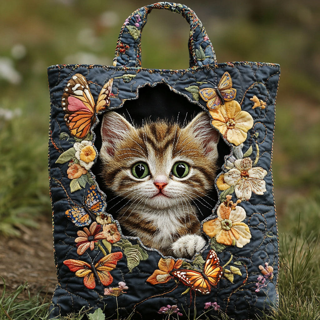 Nature Cat WN2609035CL Quilted Tote Bag